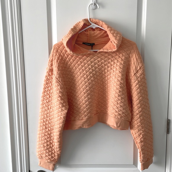 ASOS Threadbare Maddox Crop Quilted Hoodie - Picture 4 of 8